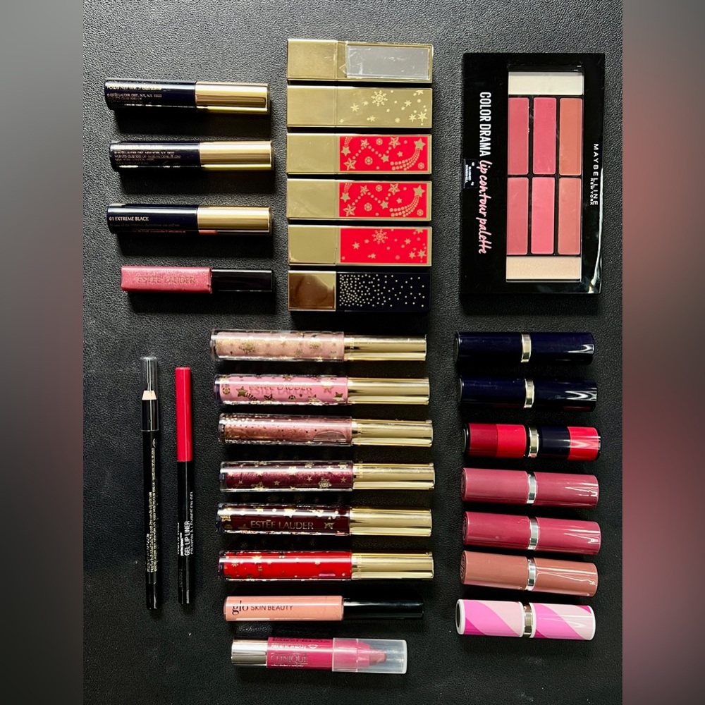 Estée Lauder & Clinique lipstick and mascara